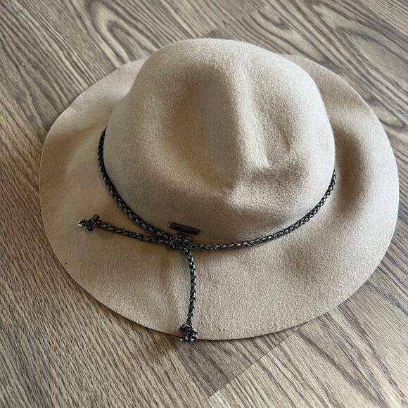 Adora Tan Brown Boho Wool Hat - Picture 1 of 4
